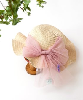 【パンパンテュテュ/panpantutu / KIDS】のストローハット 大人の最旬トレンドファッション＆コーディネート founy(ファウニー) ファッション Fashion キッズファッション Fashion for Kids エレガント 上品 Elegant 夏 Summer 定番 Standard, Basic Item 春 Spring S/S・春夏 SS, Spring/Summer, Warm Season |ID:prp329100004988418