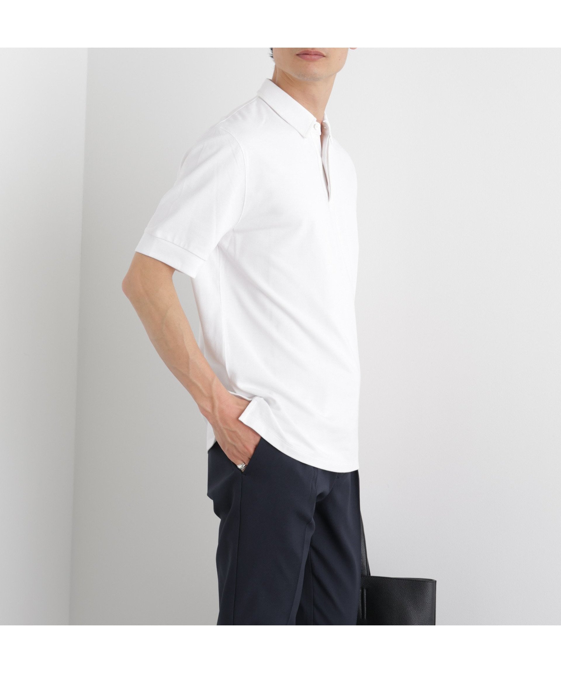 【ナノ ユニバース/nano universe / MEN】のAnti Soaked 汗染み防止 比翼ポロシャツ インテリア・キッズ・メンズ・レディースファッション・服の通販 founy(ファウニー) 　ファッション　Fashion　メンズファッション　Fashion for Men　吸水　Absorbent, Quick-Dry　スタンダード　Standard, Basic　人気　Popular, Best Seller　ポロシャツ　Polo Shirt, Collared Tee　おすすめ　Recommended / Our Picks　ビジネス 仕事 通勤　Business / Work / Commuting　2026年　2026　2026春夏・S/S　Spring/Summer 2026 SS26　ホワイト|ID: prp329100004988448 ipo3291000000037370104
