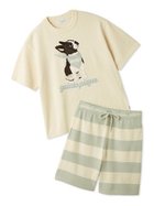 【ジェラートピケ オム/GELATO PIQUE HOMME / MEN】の【ONLINE限定】【HOMME】エアリーモコボストンテリアジャガードプルオーバー ハーフパンツセット 大人の最旬トレンドファッション＆コーディネート founy(ファウニー) ファッション Fashion メンズファッション Fashion for Men トップス・カットソー Cut & Sew Tops ボトムス Bottoms ハーフパンツ・ショートパンツ Shorts & Half Pants スニーカー Sneakers, Trainers スマート Smart, Elegant セットアップ Set-Up, Coordinated Outfit ハーフ Half, Half-Length バンダナ Bandana, Head Scarf ボストン Boston ボトム Bottoms, Lower Wear ボーダー Border, Stripe 半袖 Short Sleeve, Half Sleeve 無地 Plain, Solid Color おすすめ Recommended / Our Picks 犬 Dog ギフト プレゼント Gift / Present thumbnail CRM[004]|ID: prp329100004988451 ipo3291000000037370111