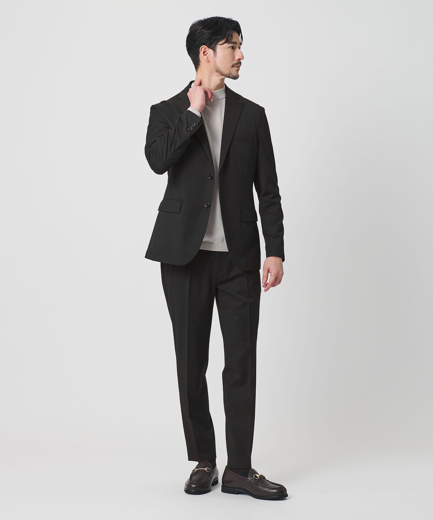 【ビューティ&ユース ユナイテッドアローズ/BEAUTY&YOUTH / UNITED ARROWS / MEN】の【WEB限定 WARDROBE SMART】TW ツイル セットアップ/ジャケット イージーパンツ インテリア・キッズ・メンズ・レディースファッション・服の通販 founy(ファウニー) 　ファッション　Fashion　メンズファッション　Fashion for Men　ボトムス　Bottoms　インナー　Innerwear　ウォッシャブル　Machine Washable　秋　Autumn　コイン　Coin, Coin Design　シェイプ　Shape, Slim Fit　ショルダー　Shoulder, Shoulder Strap　ジャケット　Jacket, Outerwear　ストレッチ　Stretch, Stretchy Fabric　スマート　Smart, Elegant　セットアップ　Set-Up, Coordinated Outfit　ツイル　Twist, Twisted Detail　バランス　Balance, Style Balance　ファブリック　Fabric, Textile　フィット　Fit, Slim Fit　フラップ　Flap, Flap Pocket　プリーツ　Pleats, Pleated　ポケット　Pocket, Pocket Detail　冬　Winter / This Winter　おすすめ　Recommended / Our Picks　エレガント 上品　Elegant　入学式　Entrance Ceremony　卒業式　Graduation Ceremony　BLACK|ID: prp329100004988481 ipo3291000000037370292