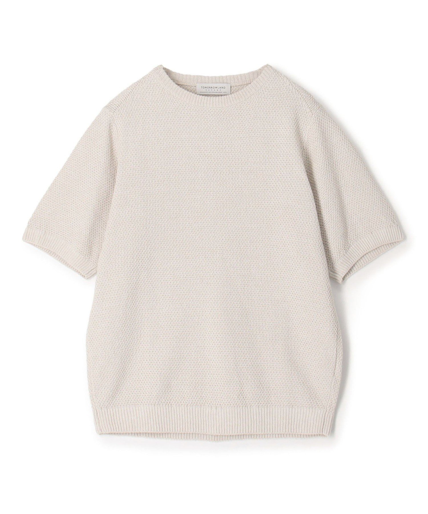 【トゥモローランド/TOMORROWLAND / MEN】のTOMORROWLAND tricot コットンリネン クルーネックプルオーバーニット インテリア・キッズ・メンズ・レディースファッション・服の通販 founy(ファウニー) 　ファッション　Fashion　メンズファッション　Fashion for Men　トップス・カットソー　Cut & Sew Tops　ニット・セーター / 定番トップス　Knit Tops & Sweaters　シンプル　Simple, Minimal　リネン　Linen, Linen Fabric　半袖　Short Sleeve, Half Sleeve　13 オフホワイト|ID: prp329100004988486 ipo3291000000037370314