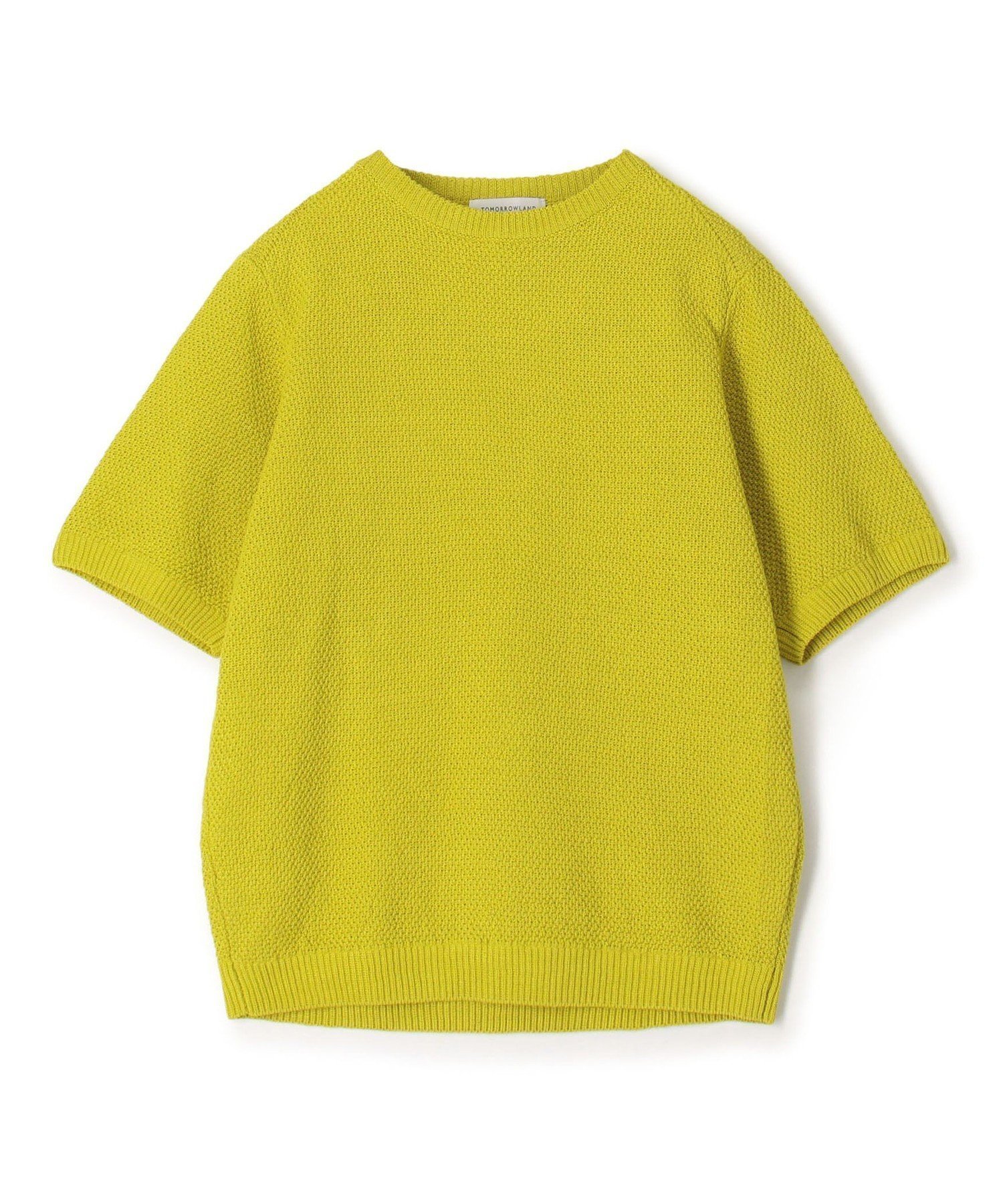 【トゥモローランド/TOMORROWLAND / MEN】のTOMORROWLAND tricot コットンリネン クルーネックプルオーバーニット インテリア・キッズ・メンズ・レディースファッション・服の通販 founy(ファウニー) 　ファッション　Fashion　メンズファッション　Fashion for Men　トップス・カットソー　Cut & Sew Tops　ニット・セーター / 定番トップス　Knit Tops & Sweaters　シンプル　Simple, Minimal　リネン　Linen, Linen Fabric　半袖　Short Sleeve, Half Sleeve　23 イエロー|ID: prp329100004988486 ipo3291000000037370316