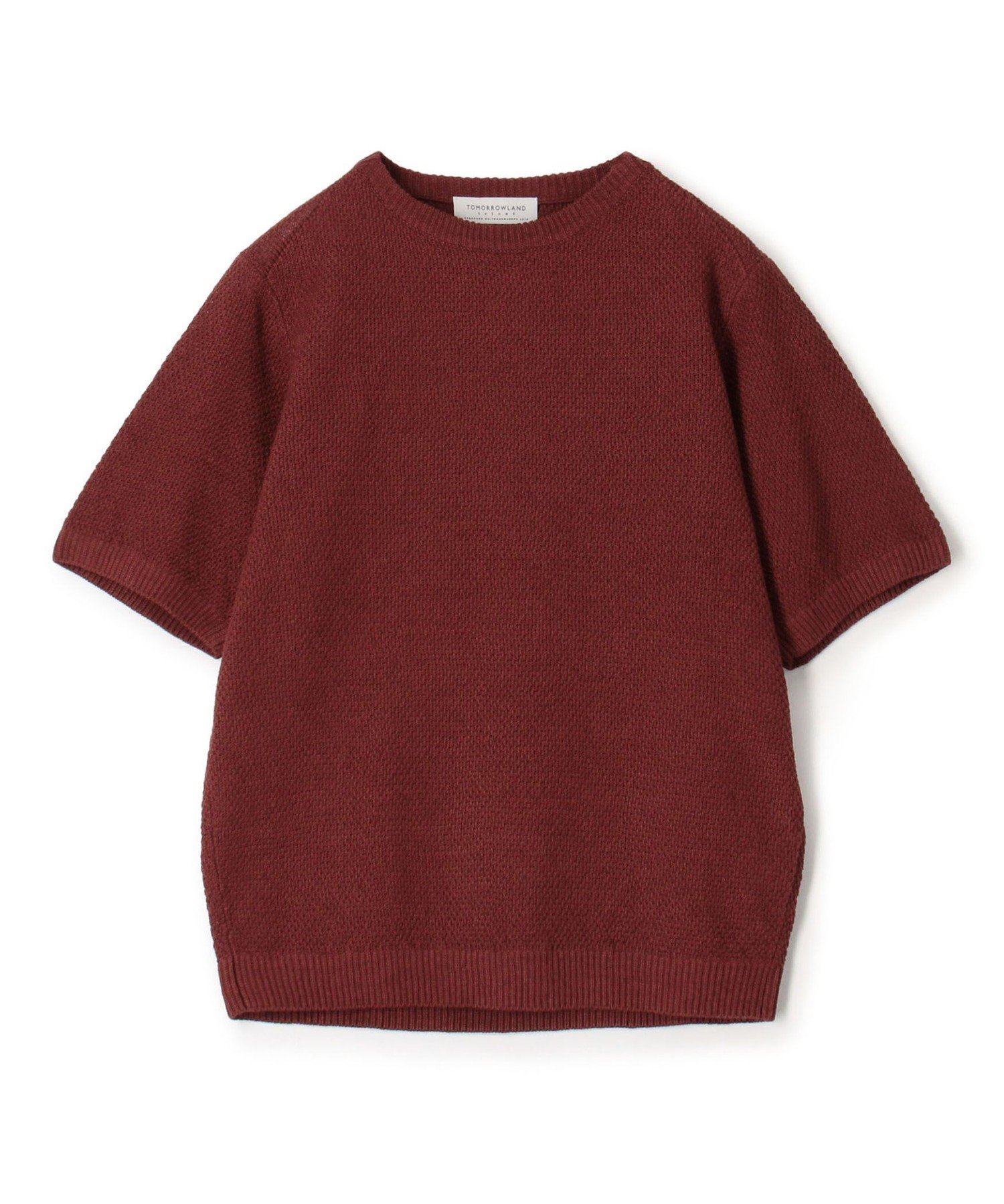 【トゥモローランド/TOMORROWLAND / MEN】のTOMORROWLAND tricot コットンリネン クルーネックプルオーバーニット インテリア・キッズ・メンズ・レディースファッション・服の通販 founy(ファウニー) 　ファッション　Fashion　メンズファッション　Fashion for Men　トップス・カットソー　Cut & Sew Tops　ニット・セーター / 定番トップス　Knit Tops & Sweaters　シンプル　Simple, Minimal　リネン　Linen, Linen Fabric　半袖　Short Sleeve, Half Sleeve　47 ブラウン|ID: prp329100004988486 ipo3291000000037370317