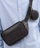 【コーチ/COACH / MEN】の【公式】エリアス ベルト バッグ・シグネチャー キャンバス 大人の最旬トレンドファッション＆コーディネート founy(ファウニー) ファッション Fashion メンズファッション Fashion for Men バッグ Bags キャンバス Canvas, Canvas Fabric シューズ Shoes, Footwear ジップ Zip, Zipper ポケット Pocket, Pocket Detail ラウンド Round, Round Neck ラップ Wrap, Wrap Design 財布 Wallet, Purse thumbnail BLACK|ID: prp329100004988560 ipo3291000000037370767