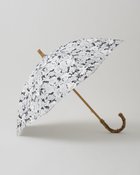 【トラディショナル ウェザーウェア/TWW / Traditional Weatherwear】のUMBRELLA BAMBOO 大人の最旬トレンドファッション＆コーディネート founy(ファウニー) ファッション Fashion レディースファッション Fashion for Women バンブー Bamboo, Bamboo Material フラワー Flower, Floral プリント Print, Printed Pattern プレート Plate, Dish 傘 Umbrella, Parasol 日傘 Parasol, UV Umbrella thumbnail ブラック|ID: prp329100004988577 ipo3291000000037370847