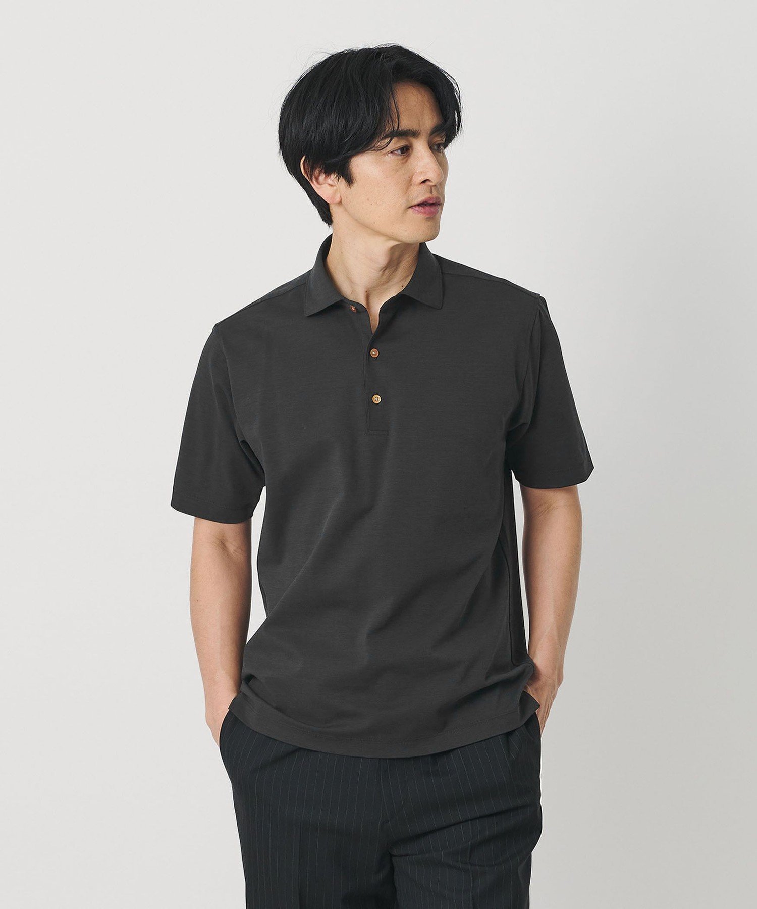 【ビューティ&ユース ユナイテッドアローズ/BEAUTY&YOUTH / UNITED ARROWS / MEN】のクール ハイゲージ モクロディ ポロシャツ 接触冷感 抗菌防臭 インテリア・キッズ・メンズ・レディースファッション・服の通販 founy(ファウニー) 　ファッション　Fashion　メンズファッション　Fashion for Men　クール　Cool, Chic　抗菌　Antibacterial, Bacteria-Resistant　ジャケット　Jacket, Outerwear　パターン　Pattern, Design Print　ポロシャツ　Polo Shirt, Collared Tee　別注　Limited Edition, Custom Order　レギュラー　Regular, Standard Fit　夏　Summer　エレガント 上品　Elegant　ビジネス 仕事 通勤　Business / Work / Commuting　DK.GRAY|ID: prp329100004988591 ipo3291000000037370901