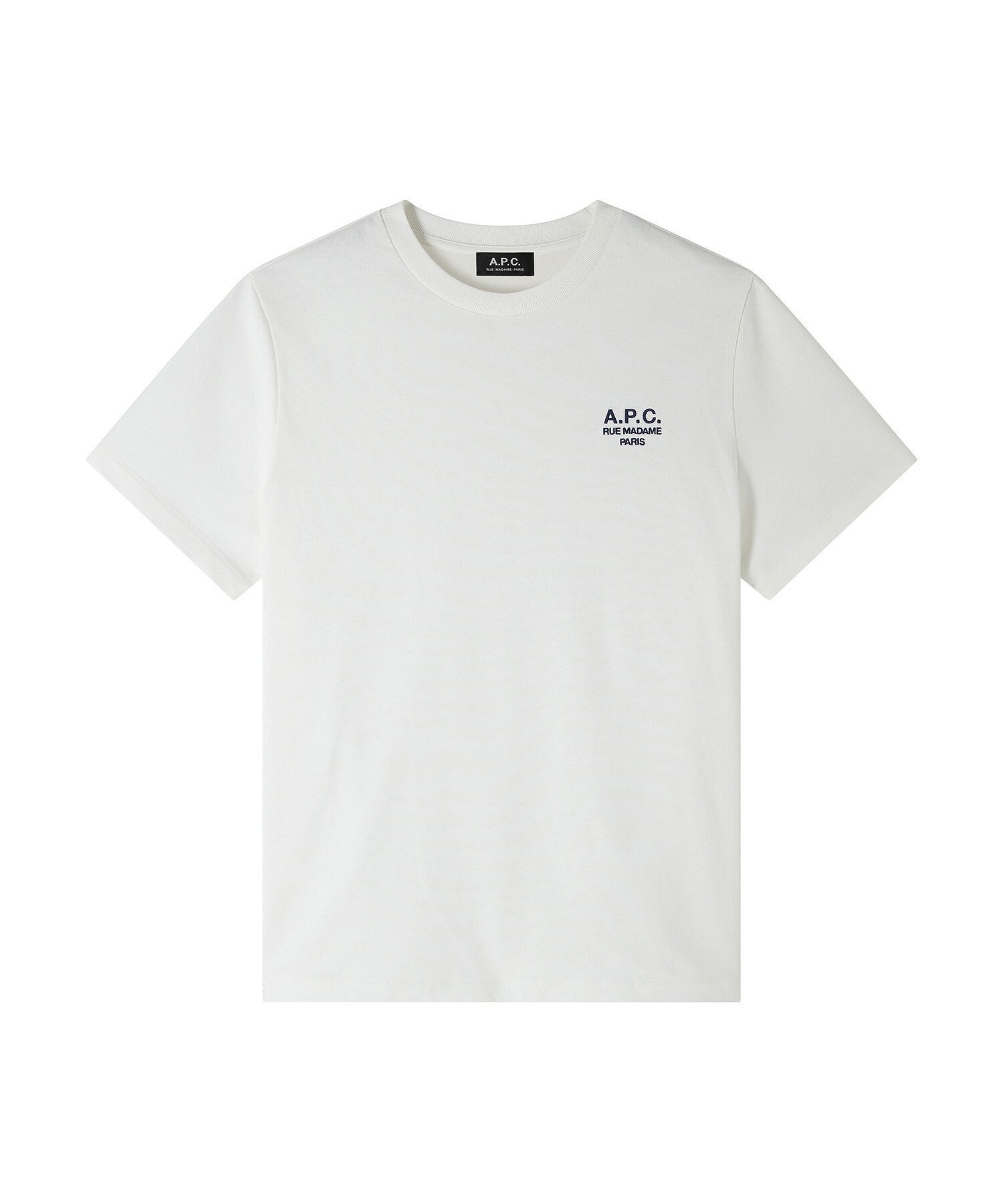 【アーペーセー/A.P.C.】のStandard Rue Madame Tシャツ インテリア・キッズ・メンズ・レディースファッション・服の通販 founy(ファウニー) 　ファッション　Fashion　レディースファッション　Fashion for Women　トップス・カットソー　Cut & Sew Tops　シャツ・ブラウス・オフィスカジュアル　Elegant Blouses & Button-Ups　ロングTシャツ・Tシャツ　Longline T-Shirts & Tees　ストレート　Straight, Straight Cut　白/ダークネイビー|ID: prp329100004988595 ipo3291000000037370924