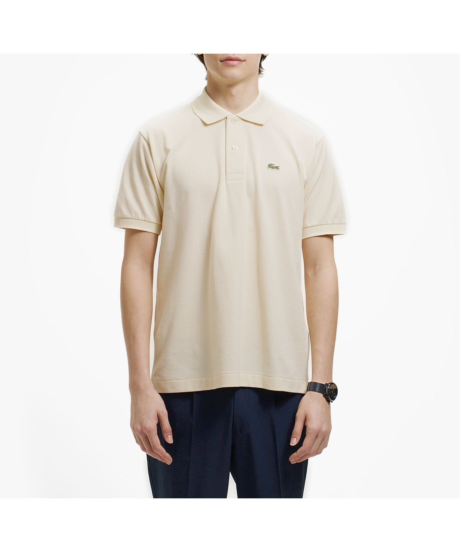 【ラコステ/LACOSTE】の『L.12.12』定番半袖ポロシャツ インテリア・キッズ・メンズ・レディースファッション・服の通販 founy(ファウニー) 　ファッション　Fashion　レディースファッション　Fashion for Women　トップス・カットソー　Cut & Sew Tops　シャツ・ブラウス・オフィスカジュアル　Elegant Blouses & Button-Ups　ポロシャツ・きれいめカジュアル　Smart-Casual Polo Tops　クラシック　Classic, Timeless Style　鹿の子　Piqué, Kanoko Fabric　定番　Standard, Basic Item　フィット　Fit, Slim Fit　ポロシャツ　Polo Shirt, Collared Tee　半袖　Short Sleeve, Half Sleeve　おすすめ　Recommended / Our Picks　エレガント 上品　Elegant　オフホワイト|ID: prp329100004988604 ipo3291000000037370993