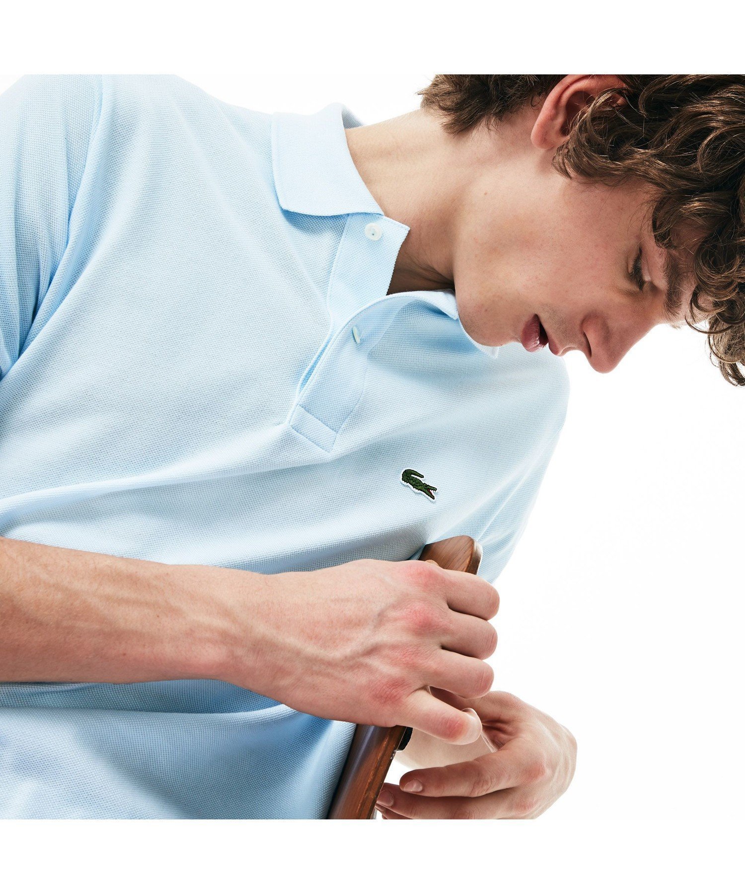 【ラコステ/LACOSTE】の『L.12.12』定番半袖ポロシャツ インテリア・キッズ・メンズ・レディースファッション・服の通販 founy(ファウニー) 　ファッション　Fashion　レディースファッション　Fashion for Women　トップス・カットソー　Cut & Sew Tops　シャツ・ブラウス・オフィスカジュアル　Elegant Blouses & Button-Ups　ポロシャツ・きれいめカジュアル　Smart-Casual Polo Tops　クラシック　Classic, Timeless Style　鹿の子　Piqué, Kanoko Fabric　定番　Standard, Basic Item　フィット　Fit, Slim Fit　ポロシャツ　Polo Shirt, Collared Tee　半袖　Short Sleeve, Half Sleeve　おすすめ　Recommended / Our Picks　エレガント 上品　Elegant　ライトブルー|ID: prp329100004988604 ipo3291000000037371002