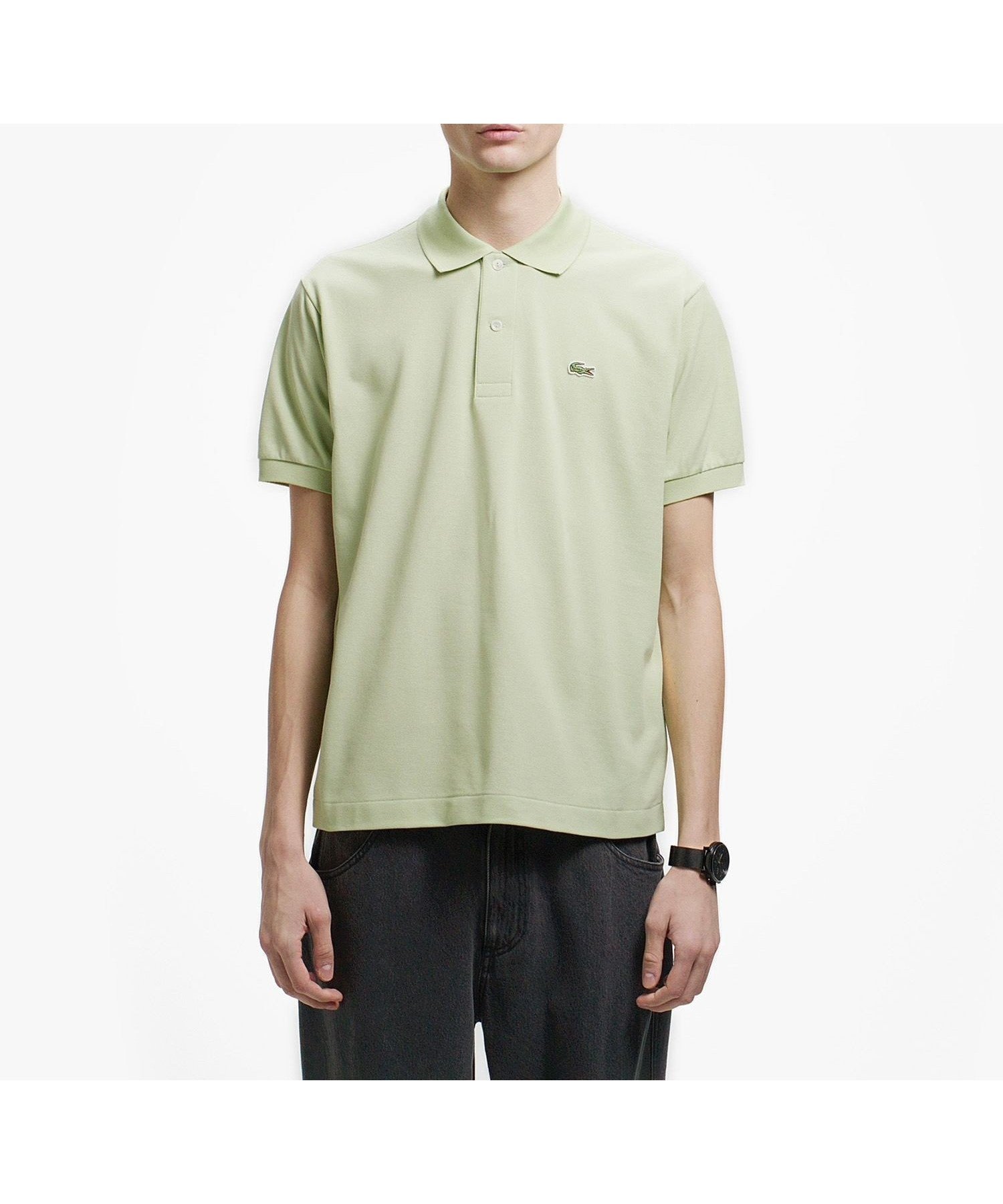 【ラコステ/LACOSTE】の『L.12.12』定番半袖ポロシャツ インテリア・キッズ・メンズ・レディースファッション・服の通販 founy(ファウニー) 　ファッション　Fashion　レディースファッション　Fashion for Women　トップス・カットソー　Cut & Sew Tops　シャツ・ブラウス・オフィスカジュアル　Elegant Blouses & Button-Ups　ポロシャツ・きれいめカジュアル　Smart-Casual Polo Tops　クラシック　Classic, Timeless Style　鹿の子　Piqué, Kanoko Fabric　定番　Standard, Basic Item　フィット　Fit, Slim Fit　ポロシャツ　Polo Shirt, Collared Tee　半袖　Short Sleeve, Half Sleeve　おすすめ　Recommended / Our Picks　エレガント 上品　Elegant　セージグリーン|ID: prp329100004988604 ipo3291000000037371005