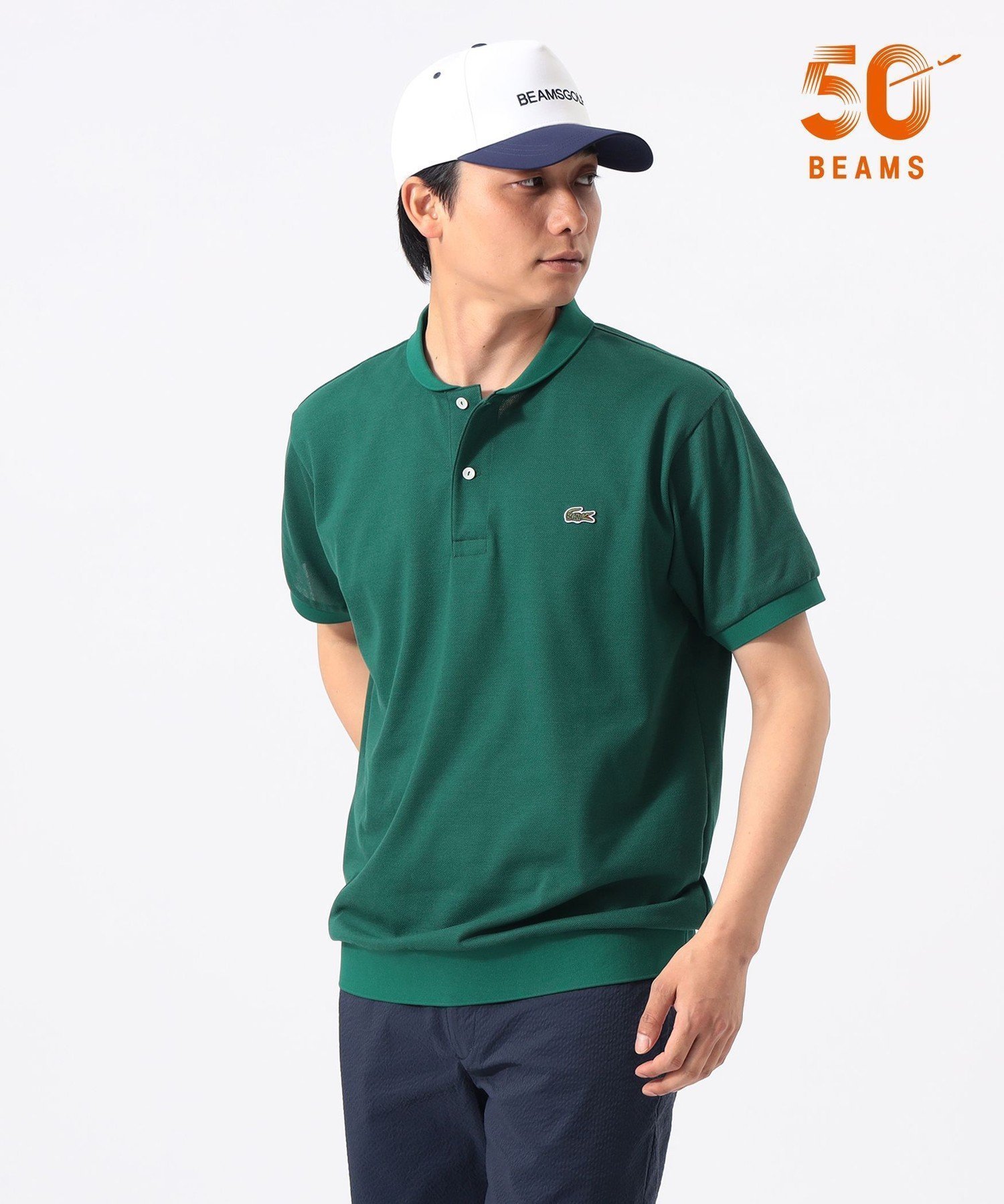 【ビームス ゴルフ/BEAMS GOLF / MEN】のMEN 【別注】LACOSTE / ショールカラー ポロシャツ インテリア・キッズ・メンズ・レディースファッション・服の通販 founy(ファウニー) 　ファッション　Fashion　メンズファッション　Fashion for Men　クラシック　Classic, Timeless Style　ショール　Shawl, Wrap　スタンダード　Standard, Basic　スペシャル　Special, Limited Edition　スポーツ　Sports, Activewear　定番　Standard, Basic Item　人気　Popular, Best Seller　バランス　Balance, Style Balance　フランス　France, French　ポロシャツ　Polo Shirt, Collared Tee　別注　Limited Edition, Custom Order　おすすめ　Recommended / Our Picks　エレガント 上品　Elegant　ゴルフ　Golf　GREEN|ID: prp329100004988652 ipo3291000000037371276