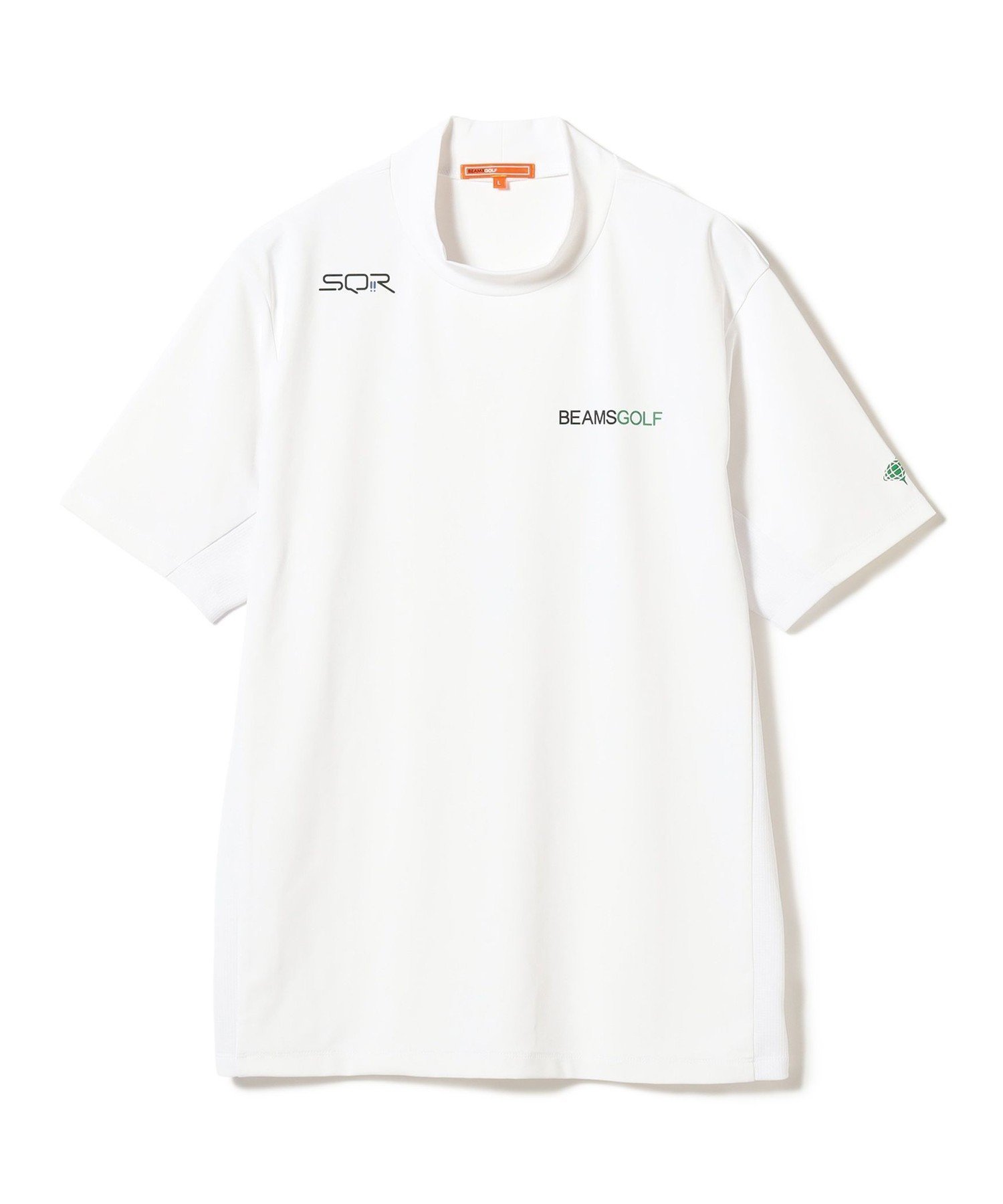 【ビームス ゴルフ/BEAMS GOLF / MEN】のORANGE LABEL / USシリーズ SQR ストレッチ モックネックシャツ(接触冷感・UVカット) インテリア・キッズ・メンズ・レディースファッション・服の通販 founy(ファウニー) 　ファッション　Fashion　メンズファッション　Fashion for Men　アウトドア　Outdoor Clothing　春　Spring　シンプル　Simple, Minimal　ストレッチ　Stretch, Stretchy Fabric　スポーティ　Sporty, Casual Athletic　スマート　Smart, Elegant　定番　Standard, Basic Item　フィット　Fit, Slim Fit　フロント　Front, Front Design　プリント　Print, Printed Pattern　メッシュ　Mesh, Net Fabric　モックネック　Mock Neck, Short Turtleneck　ラウンド　Round, Round Neck　S/S・春夏　SS, Spring/Summer, Warm Season　おすすめ　Recommended / Our Picks　夏　Summer　ゴルフ　Golf　WHITE|ID: prp329100004988694 ipo3291000000037371538