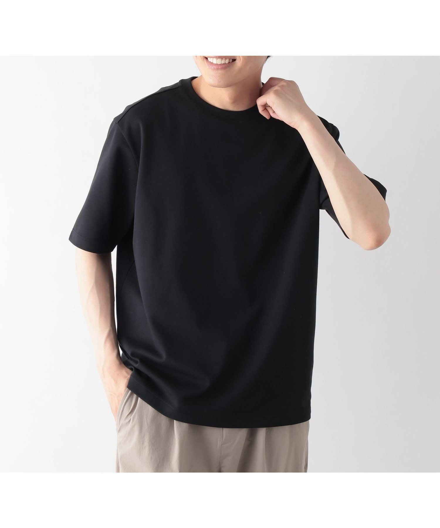 【グローバルワーク/GLOBAL WORK / MEN】のマイニチタキノウクルーTシャツ/636395 インテリア・キッズ・メンズ・レディースファッション・服の通販 founy(ファウニー) 　ファッション　Fashion　メンズファッション　Fashion for Men　おすすめ　Recommended / Our Picks　ベーシック　Basic, Essential　リラックス　Relax, Relaxed Fit　吸水　Absorbent, Quick-Dry　夏　Summer　ブラック09|ID: prp329100004988700 ipo3291000000037371562