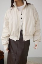 【アズール バイ マウジー/AZUL by moussy】の【WEB限定】ロングリブサムホールショートMA-1 大人の最旬トレンドファッション＆コーディネート founy(ファウニー) ファッション Fashion レディースファッション Fashion for Women アウター Coat / Outerwear Collection MA-1ジャケット MA-1 Bomber Jackets / Flight Jackets ギャザー Gathered, Ruffled コンパクト Compact, Small Size デニム Denim, Jeans Material thumbnail IVOY3|ID: prp329100004988720 ipo3291000000037371684
