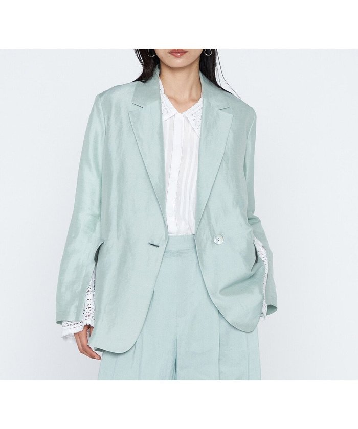 【コムサ/COMME CA】の《セットアップ対応》リネン*シルクツイル テーラードジャケット インテリア・キッズ・メンズ・レディースファッション・服の通販 founy(ファウニー) https://founy.com/ ファッション Fashion レディースファッション Fashion for Women アウター Coat / Outerwear Collection レディースジャケット・軽アウター Jackets テーラードジャケット / 通勤・きれいめスタイル Tailored Jackets & Blazers シフォン Chiffon, Lightweight Fabric シルク Silk, 100% Silk ジャケット Jacket, Outerwear スリット Slit, Slit Detail スリーブ Sleeve, Long Sleeve / Short Sleeve セットアップ Set-Up, Coordinated Outfit タンブラー Tumbler, Travel Mug ツイル Twist, Twisted Detail テーラード Tailored, Tailored Fit ドット Polka Dot, Dot Pattern ドレープ Drape, Draping Fabric なめらか Smooth, Silky Texture ビッグ Big, Oversized リネン Linen, Linen Fabric ワイド Wide, Wide Fit |ID: prp329100004988740 ipo3291000000037371802