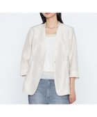 【コムサ/COMME CA】の《セットアップ対応》リネン*シルクツイル ノーカラー タックジャケット 大人の最旬トレンドファッション＆コーディネート founy(ファウニー) ファッション Fashion レディースファッション Fashion for Women アウター Coat / Outerwear Collection レディースジャケット・軽アウター Jackets シフォン Chiffon, Lightweight Fabric シルク Silk, 100% Silk ジャケット Jacket, Outerwear セットアップ Set-Up, Coordinated Outfit タンブラー Tumbler, Travel Mug ツイル Twist, Twisted Detail テーラード Tailored, Tailored Fit ドレープ Drape, Draping Fabric なめらか Smooth, Silky Texture リネン Linen, Linen Fabric レース Lace, Lace Fabric ワイド Wide, Wide Fit thumbnail 15:亜麻|ID: prp329100004988741 ipo3291000000037371807