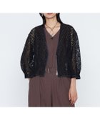【コムサ/COMME CA】のリネンジオメトリックレース ペプラムカーディガン 05:ブラック|ID: prp329100004988742 ipo3291000000037371812