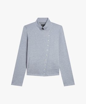【アニエスベー ファム/agnes b. FEMME】のリネン コットン メルトン スタンドカラー プレッションジャケット Fifre 大人の最旬トレンドファッション＆コーディネート founy(ファウニー) ファッション Fashion レディースファッション Fashion for Women アウター Coat / Outerwear Collection レディースジャケット・軽アウター Jackets インナー Innerwear ショート Short, Short Length ジャケット Jacket, Outerwear スタイリッシュ Stylish, Fashionable スタンド Stand Collar, Upright Stand スリーブ Sleeve, Long Sleeve / Short Sleeve フロント Front, Front Design ボトム Bottoms, Lower Wear ポケット Pocket, Pocket Detail ミリタリー Military, Army Style メルトン Melton, Heavy Wool リネン Linen, Linen Fabric ロング Long, Long-Length |ID:prp329100004988744
