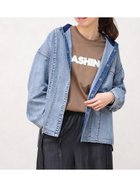 【ラシュッド/LASUD】のデニムフーディジャケット 大人の最旬トレンドファッション＆コーディネート founy(ファウニー) ファッション Fashion レディースファッション Fashion for Women アウター Coat / Outerwear Collection レディースジャケット・軽アウター Jackets オレンジ Orange シンプル Simple, Minimal ジャケット Jacket, Outerwear デニム Denim, Jeans Material バランス Balance, Style Balance ボトム Bottoms, Lower Wear 今季 This Season, Current Season 軽量 Lightweight, Ultra Light thumbnail ブルー P|ID: prp329100004988752 ipo3291000000037371865