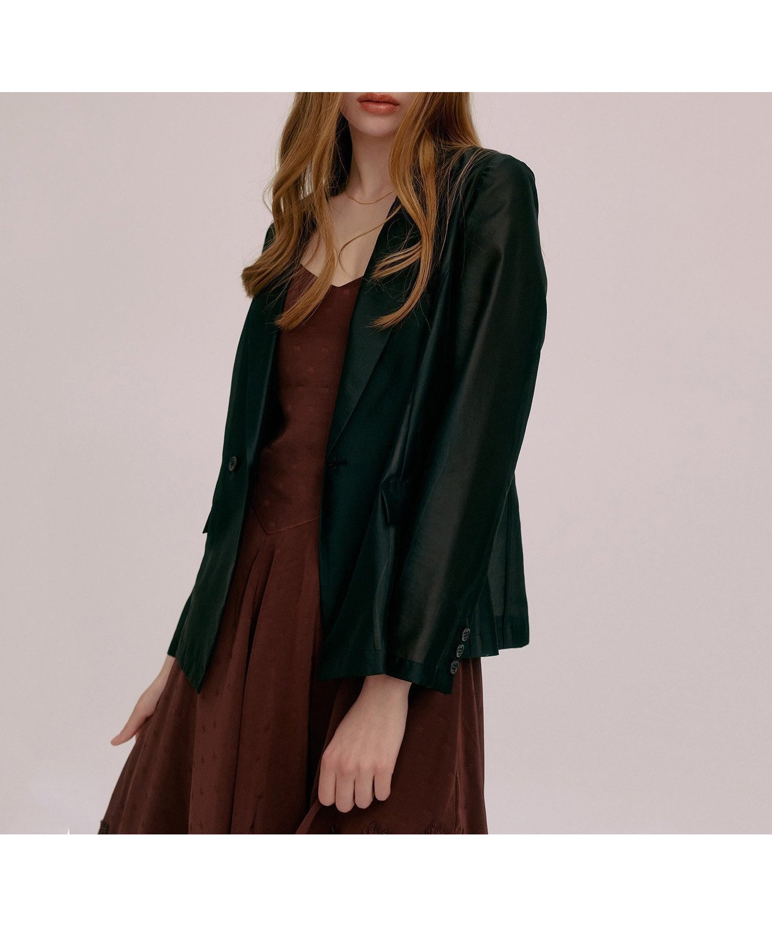 【エイミーイストワール/eimy istoire】のAIRY TAILORED JACKET インテリア・キッズ・メンズ・レディースファッション・服の通販 founy(ファウニー) 　ファッション　Fashion　レディースファッション　Fashion for Women　アウター　Coat / Outerwear Collection　レディースジャケット・軽アウター　Jackets　オーガンジー　Organza Fabric　春　Spring　キャミソール　Camisole, Spaghetti Strap Top　クラシカル　Classical, Vintage-Inspired　シアー　Sheer, See-Through　シルク　Silk, 100% Silk　デニム　Denim, Jeans Material　フィット　Fit, Slim Fit　フェミニン　Feminine, Girly　フラップ　Flap, Flap Pocket　ポケット　Pocket, Pocket Detail　モチーフ　Motif, Design Theme　リラックス　Relax, Relaxed Fit　再入荷　Restock / Back in Stock　夏　Summer　エレガント 上品　Elegant　BLACK|ID: prp329100004988765 ipo3291000000037371907