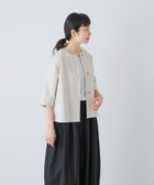 【かぐれ/kagure / URBAN RESEARCH】のノーカラーハーフスリーブジャケット 大人の最旬トレンドファッション＆コーディネート founy(ファウニー) ファッション Fashion レディースファッション Fashion for Women アウター Coat / Outerwear Collection レディースジャケット・軽アウター Jackets シンプル Simple, Minimal ジャケット Jacket, Outerwear スラックス Slacks, Dress Pants タンク Tank Top, Sleeveless Top デニム Denim, Jeans Material ボトム Bottoms, Lower Wear ポケット Pocket, Pocket Detail リネン Linen, Linen Fabric S/S・春夏 SS, Spring/Summer, Warm Season 夏 Summer エレガント 上品 Elegant 2026年 2026 2026春夏・S/S Spring/Summer 2026 SS26 thumbnail ナチュラル|ID: prp329100004988835 ipo3291000000037372374