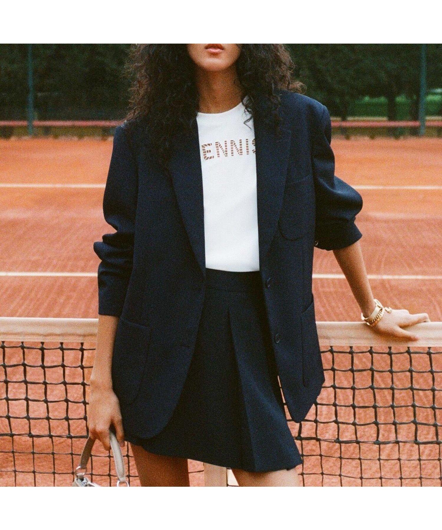 【ラコステ/LACOSTE】のリサイクルポリエステル鹿の子ブレザー / テーラードジャケット 大人の最旬トレンドファッション＆コーディネート founy(ファウニー) 　ファッション　Fashion　レディースファッション　Fashion for Women　アウター　Coat / Outerwear Collection　レディースジャケット・軽アウター　Jackets　テーラードジャケット / 通勤・きれいめスタイル　Tailored Jackets & Blazers　パッチ　Patch, Appliqué　フロント　Front, Front Design　ポケット　Pocket, Pocket Detail　定番　Standard, Basic Item　鹿の子　Piqué, Kanoko Fabric　 other-1|ID: prp329100004988845 ipo3291000000037372404
