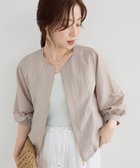 【ルクールブラン/le.coeur blanc】のカラミタンブラータックスリーブブルゾン 大人の最旬トレンドファッション＆コーディネート founy(ファウニー) ファッション Fashion レディースファッション Fashion for Women アウター Coat / Outerwear Collection ブルゾンジャケット・スポーティアウター Blouson Jackets コンパクト Compact, Small Size 今季 This Season, Current Season タンブラー Tumbler, Travel Mug 定番 Standard, Basic Item ブルゾン Blouson, Bomber Jacket ロング Long, Long-Length 夏 Summer thumbnail ベージュ|ID: prp329100004988846 ipo3291000000037372409