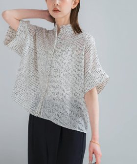 【アーバンリサーチ ロッソ/URBAN RESEARCH ROSSO】の『WEB/一部店舗限定』ウォッシャブルドットフリルネックブラウス 大人の最旬トレンドファッション＆コーディネート founy(ファウニー) ファッション Fashion レディースファッション Fashion for Women トップス・カットソー Cut & Sew Tops シャツ・ブラウス・オフィスカジュアル Elegant Blouses & Button-Ups ウォッシャブル Machine Washable カフス Cuff Design ストライプ Stripe, Striped Pattern ドット Polka Dot, Dot Pattern バランス Balance, Style Balance ランダム Random, Irregular S/S・春夏 SS, Spring/Summer, Warm Season 夏 Summer 2026年 2026 2026春夏・S/S Spring/Summer 2026 SS26 |ID:prp329100004989424