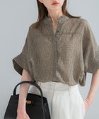 【アーバンリサーチ ロッソ/URBAN RESEARCH ROSSO】の『WEB/一部店舗限定』ウォッシャブルドットフリルネックブラウス 大人の最旬トレンドファッション＆コーディネート founy(ファウニー) ファッション Fashion レディースファッション Fashion for Women トップス・カットソー Cut & Sew Tops シャツ・ブラウス・オフィスカジュアル Elegant Blouses & Button-Ups ウォッシャブル Machine Washable カフス Cuff Design ストライプ Stripe, Striped Pattern ドット Polka Dot, Dot Pattern バランス Balance, Style Balance ランダム Random, Irregular S/S・春夏 SS, Spring/Summer, Warm Season 夏 Summer 2026年 2026 2026春夏・S/S Spring/Summer 2026 SS26 thumbnail カーキ|ID: prp329100004989424 ipo3291000000037373177