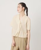【ビューティ&ユース ユナイテッドアローズ/BEAUTY&YOUTH / UNITED ARROWS】のソリッド ストライプ ラッフル シャツブラウス ウォッシャブル NATURAL|ID:prp329100004989450