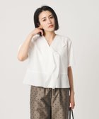 【ビューティ&ユース ユナイテッドアローズ/BEAUTY&YOUTH / UNITED ARROWS】のソリッド ストライプ ラッフル シャツブラウス ウォッシャブル WHITE|ID:prp329100004989450