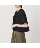 【ビューティ&ユース ユナイテッドアローズ/BEAUTY&YOUTH / UNITED ARROWS】のソリッド ストライプ ラッフル シャツブラウス ウォッシャブル BLACK|ID:prp329100004989450