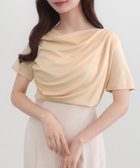 【ジュノア/JUNOAH】のCENEA ドレープ半袖トップス 大人の最旬トレンドファッション＆コーディネート founy(ファウニー) ファッション Fashion レディースファッション Fashion for Women トップス・カットソー Cut & Sew Tops ドレープ Drape, Draping Fabric 半袖 Short Sleeve, Half Sleeve thumbnail クリーム|ID: prp329100004989454 ipo3291000000037373429