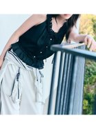 【スナイデル/SNIDEL】のクロップドフリルブラウス 大人の最旬トレンドファッション＆コーディネート founy(ファウニー) ファッション Fashion レディースファッション Fashion for Women トップス・カットソー Cut & Sew Tops シャツ・ブラウス・オフィスカジュアル Elegant Blouses & Button-Ups おすすめ Recommended / Our Picks アメリカン American Style イエロー Yellow ウェーブ Wavy Pattern クロップド Cropped, Short Length スマート Smart, Elegant スリーブ Sleeve, Long Sleeve / Short Sleeve デニム Denim, Jeans Material バランス Balance, Style Balance ロング Long, Long-Length thumbnail BLK[009]|ID: prp329100004989456 ipo3291000000037373441