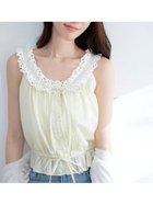【スナイデル/SNIDEL】のクロップドフリルブラウス 大人の最旬トレンドファッション＆コーディネート founy(ファウニー) ファッション Fashion レディースファッション Fashion for Women トップス・カットソー Cut & Sew Tops シャツ・ブラウス・オフィスカジュアル Elegant Blouses & Button-Ups おすすめ Recommended / Our Picks アメリカン American Style イエロー Yellow ウェーブ Wavy Pattern クロップド Cropped, Short Length スマート Smart, Elegant スリーブ Sleeve, Long Sleeve / Short Sleeve デニム Denim, Jeans Material バランス Balance, Style Balance ロング Long, Long-Length thumbnail YEL[032]|ID: prp329100004989456 ipo3291000000037373442