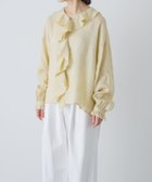 【かぐれ/kagure / URBAN RESEARCH】のライトリネンフリルカラーシャツ 大人の最旬トレンドファッション＆コーディネート founy(ファウニー) ファッション Fashion レディースファッション Fashion for Women トップス・カットソー Cut & Sew Tops シャツ・ブラウス・オフィスカジュアル Elegant Blouses & Button-Ups ジャケット Jacket, Outerwear フリル Frill, Ruffle フレンチ French, French Style リネン Linen, Linen Fabric S/S・春夏 SS, Spring/Summer, Warm Season 夏 Summer エレガント 上品 Elegant 2026年 2026 2026春夏・S/S Spring/Summer 2026 SS26 thumbnail イエロー|ID: prp329100004989459 ipo3291000000037373455