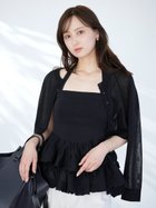 【スナイデル/SNIDEL】のベーシックコンパクトシアーカーディガン 大人の最旬トレンドファッション＆コーディネート founy(ファウニー) ファッション Fashion レディースファッション Fashion for Women トップス・カットソー Cut & Sew Tops カーディガン・羽織り Layered Style Cardigans おすすめ Recommended / Our Picks ウェーブ Wavy Pattern コンパクト Compact, Small Size シルバー Silver, Metallic Silver シンプル Simple, Minimal スマート Smart, Elegant セットアップ Set-Up, Coordinated Outfit 羽織 Haori, Light Jacket thumbnail BLK[009]|ID: prp329100004989466 ipo3291000000037373504