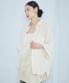 【レプシィム ローリーズファーム/LEPSIM LOWRYS FARM】のマルメリドルマン5分袖シャツ 大人の最旬トレンドファッション＆コーディネート founy(ファウニー) ファッション Fashion レディースファッション Fashion for Women トップス・カットソー Cut & Sew Tops シャツ・ブラウス・オフィスカジュアル Elegant Blouses & Button-Ups カフス Cuff Design レギュラー Regular, Standard Fit 吸水 Absorbent, Quick-Dry 夏 Summer 定番 Standard, Basic Item thumbnail ナチュラル08|ID: prp329100004989484 ipo3291000000037373635