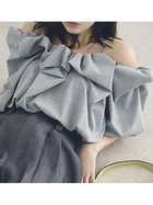 【フレイ アイディー/FRAY I.D】のボリュームパフブラウス 大人の最旬トレンドファッション＆コーディネート founy(ファウニー) ファッション Fashion レディースファッション Fashion for Women トップス・カットソー Cut & Sew Tops シャツ・ブラウス・オフィスカジュアル Elegant Blouses & Button-Ups クロップド Cropped, Short Length スマート Smart, Elegant フォルム Silhouette, Form thumbnail CHECK[931]|ID: prp329100004989486 ipo3291000000037373647