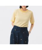【ビームス ウイメン/BEAMS】の【別注】Healthknit / ワッフル ボーダー Tシャツ 大人の最旬トレンドファッション＆コーディネート founy(ファウニー) ファッション Fashion レディースファッション Fashion for Women トップス・カットソー Cut & Sew Tops ニット Knit Tops & Sweaters シャツ・ブラウス・オフィスカジュアル Elegant Blouses & Button-Ups ロングTシャツ・Tシャツ Longline T-Shirts & Tees インナー Innerwear カラフル Colorful Design ボーダー Border, Stripe 別注 Limited Edition, Custom Order ワッフル Waffle, Waffle Knit thumbnail YELLOW/IVORY|ID: prp329100004989487 ipo3291000000037373653