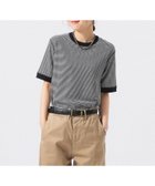 【ビームス ウイメン/BEAMS】の【別注】Healthknit / ワッフル ボーダー Tシャツ 大人の最旬トレンドファッション＆コーディネート founy(ファウニー) ファッション Fashion レディースファッション Fashion for Women トップス・カットソー Cut & Sew Tops ニット Knit Tops & Sweaters シャツ・ブラウス・オフィスカジュアル Elegant Blouses & Button-Ups ロングTシャツ・Tシャツ Longline T-Shirts & Tees インナー Innerwear カラフル Colorful Design ボーダー Border, Stripe 別注 Limited Edition, Custom Order ワッフル Waffle, Waffle Knit thumbnail BLACK/OFF|ID: prp329100004989487 ipo3291000000037373654