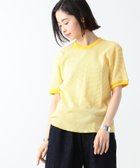 【ビームス ウイメン/BEAMS】の【別注】Healthknit / ワッフル ボーダー Tシャツ 大人の最旬トレンドファッション＆コーディネート founy(ファウニー) ファッション Fashion レディースファッション Fashion for Women トップス・カットソー Cut & Sew Tops ニット Knit Tops & Sweaters シャツ・ブラウス・オフィスカジュアル Elegant Blouses & Button-Ups ロングTシャツ・Tシャツ Longline T-Shirts & Tees インナー Innerwear カラフル Colorful Design ボーダー Border, Stripe 別注 Limited Edition, Custom Order ワッフル Waffle, Waffle Knit thumbnail YELLOW/OFF|ID: prp329100004989487 ipo3291000000037373661
