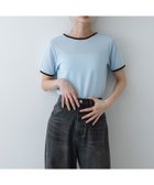 【センスオブプレイス/SENSE OF PLACE by URBAN RESEARCH】のバックオープンリンガーTシャツ(半袖) 大人の最旬トレンドファッション＆コーディネート founy(ファウニー) ファッション Fashion レディースファッション Fashion for Women トップス・カットソー Cut & Sew Tops シャツ・ブラウス・オフィスカジュアル Elegant Blouses & Button-Ups ロングTシャツ・Tシャツ Longline T-Shirts & Tees バッグ Bags キャミソール Camisole, Spaghetti Strap Top 今季 This Season, Current Season シンプル Simple, Minimal フロント Front, Front Design ベロア Velour, Soft Velvet 半袖 Short Sleeve, Half Sleeve S/S・春夏 SS, Spring/Summer, Warm Season 夏 Summer 2026年 2026 2026春夏・S/S Spring/Summer 2026 SS26 thumbnail ライトブルー|ID: prp329100004989490 ipo3291000000037373673