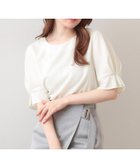 【インデックス/INDEX】の【接触冷感】タックパフスリーブブラウス《吸水速乾/防シワ/洗濯機OK/XS~3L/6col》 オフホワイト|ID: prp329100004989492 ipo3291000000037373691