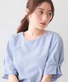 【インデックス/INDEX】の【接触冷感】タックパフスリーブブラウス《吸水速乾/防シワ/洗濯機OK/XS~3L/6col》 サックスブルー|ID: prp329100004989492 ipo3291000000037373694