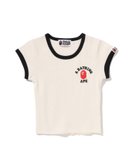 【ア ベイシング エイプ/A BATHING APE】のCOLLEGE CROPPED TEE 大人の最旬トレンドファッション＆コーディネート founy(ファウニー) ファッション Fashion レディースファッション Fashion for Women クロップド Cropped, Short Length ショート Short, Short Length スリーブ Sleeve, Long Sleeve / Short Sleeve プリント Print, Printed Pattern thumbnail IVORY|ID: prp329100004989508 ipo3291000000037373821