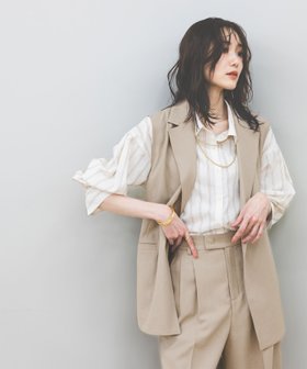 【グローバルワーク/GLOBAL WORK】のお手入れラクラクセットアップ/ジレ/601293 大人の最旬トレンドファッション＆コーディネート founy(ファウニー) ファッション Fashion レディースファッション Fashion for Women アウター Coat / Outerwear Collection トップス・カットソー Cut & Sew Tops ベスト&ジレ / 重ね着スタイル Vests & Gilets オケージョン Occasion Wear カットソー Cut and Sewn Top サテン Satin, Glossy Fabric ジャケット Jacket, Outerwear ストレッチ Stretch, Stretchy Fabric ストレート Straight, Straight Cut セットアップ Set-Up, Coordinated Outfit ダブル Double, Double-Breasted デニム Denim, Jeans Material バランス Balance, Style Balance ベスト Vest, Waistcoat 羽織 Haori, Light Jacket ワイド Wide, Wide Fit おすすめ Recommended / Our Picks エレガント 上品 Elegant セレモニー Ceremony ビジネス 仕事 通勤 Business / Work / Commuting |ID:prp329100004989537