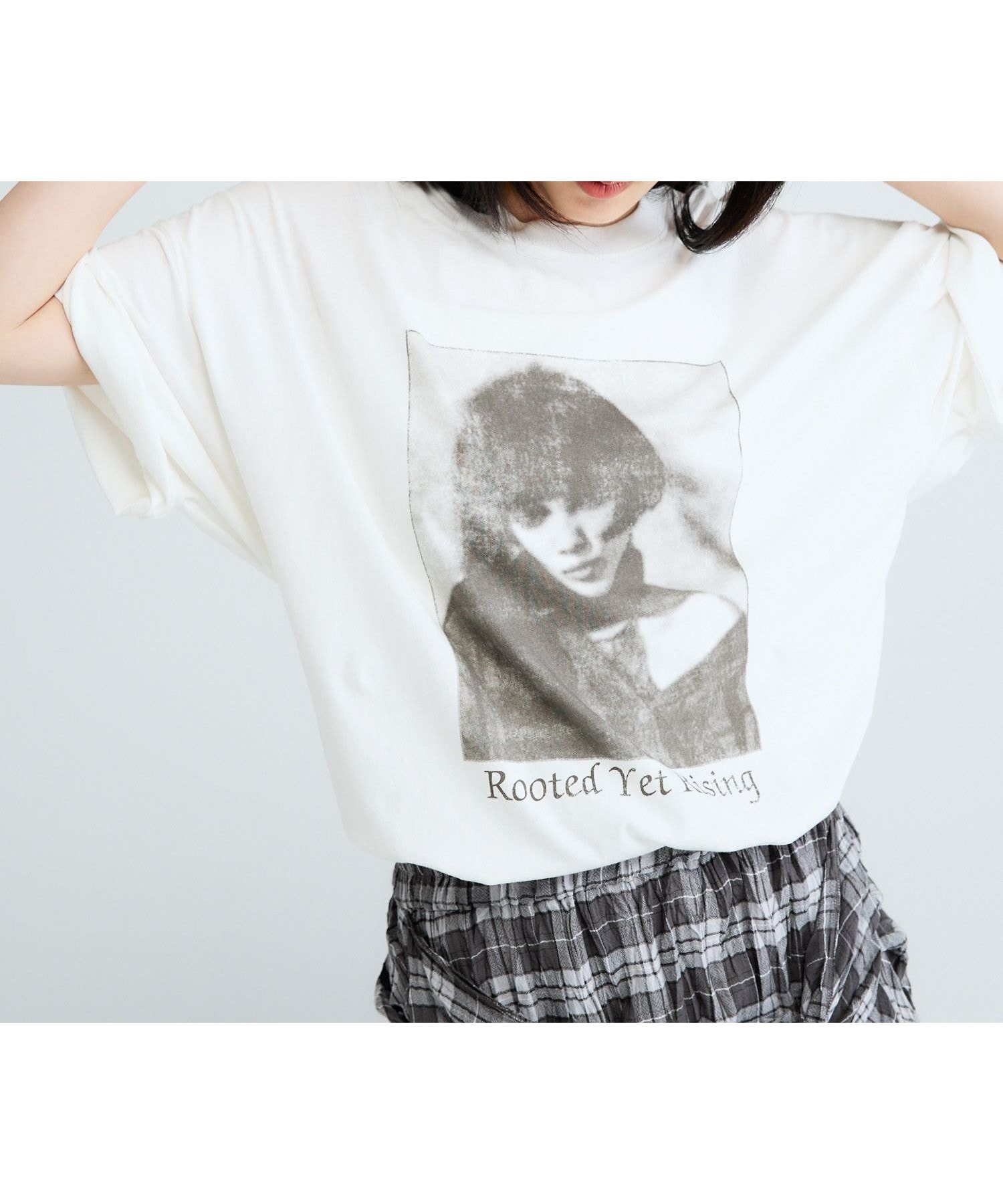 【ジーナシス/JEANASiS】の【選べる着丈】vintage nostalgic graphic print TEE インテリア・キッズ・メンズ・レディースファッション・服の通販 founy(ファウニー) 　ファッション　Fashion　レディースファッション　Fashion for Women　おすすめ　Recommended / Our Picks　インナー　Innerwear　グラフィック　Graphic, Graphic Design　コンパクト　Compact, Small Size　ジャケット　Jacket, Outerwear　プリント　Print, Printed Pattern　レース　Lace, Lace Fabric　夏　Summer　ホワイト系その他|ID: prp329100004989574 ipo3291000000037374439