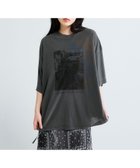 【ジーナシス/JEANASiS】の【選べる着丈】vintage nostalgic graphic print TEE 大人の最旬トレンドファッション＆コーディネート founy(ファウニー) ファッション Fashion レディースファッション Fashion for Women おすすめ Recommended / Our Picks インナー Innerwear グラフィック Graphic, Graphic Design コンパクト Compact, Small Size ジャケット Jacket, Outerwear プリント Print, Printed Pattern レース Lace, Lace Fabric 夏 Summer thumbnail ブラック系その他|ID: prp329100004989574 ipo3291000000037374440