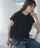 【サニーレーベル/Sonny Label / URBAN RESEARCH】のUVカットクールタッチフレンチTシャツ ブラック|ID:prp329100004989598